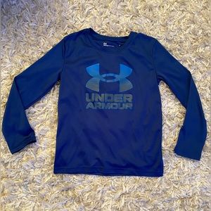 Under Armour Blue Sporty Long Sleeve Shirt Size 6